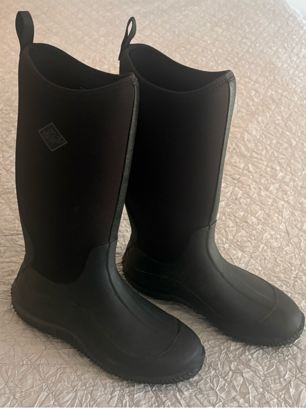 Women's Black Tall Waterproof Winter Rain Boots